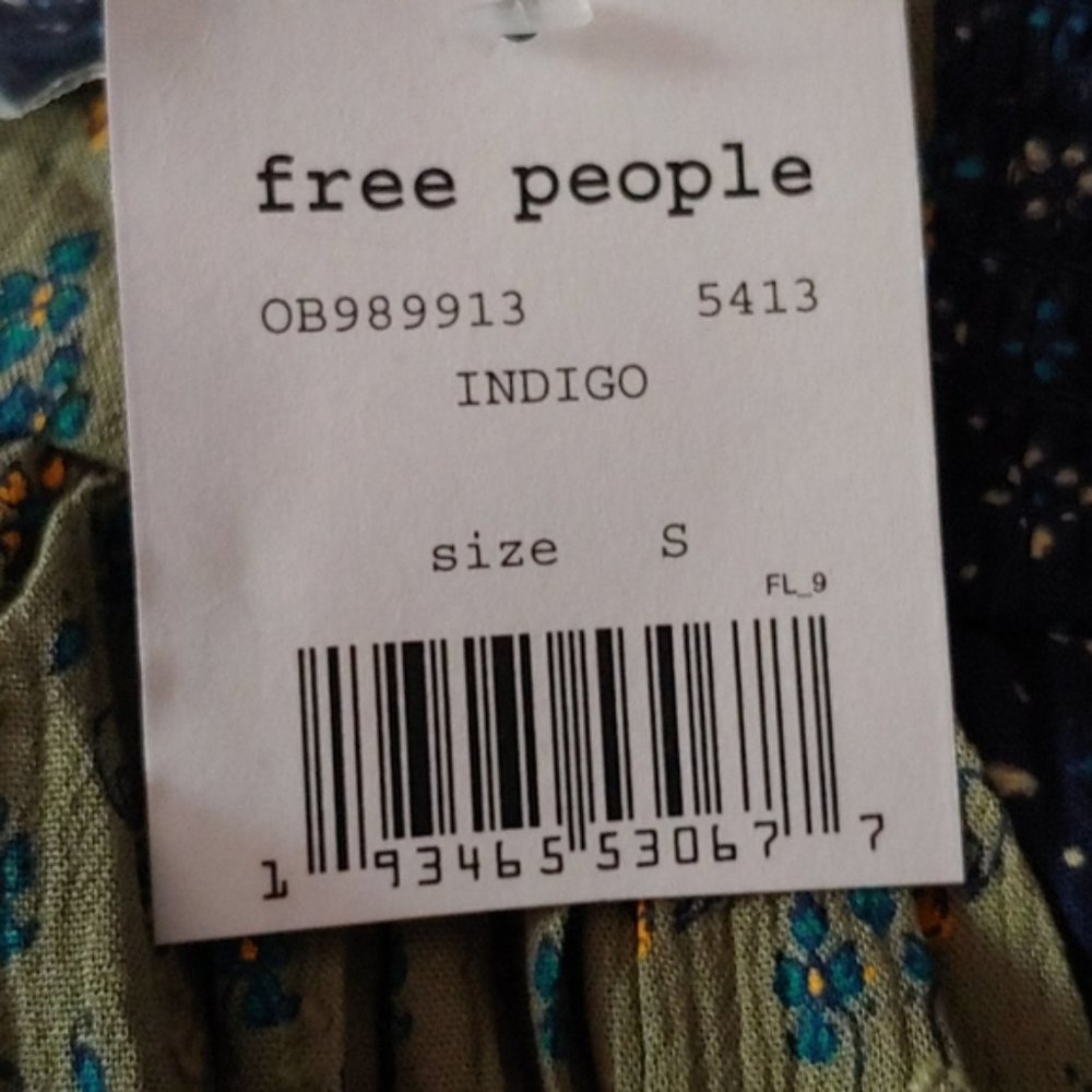 1 LEFT! Free People So Smocking Cute Across The Sea Strapless Patchwork Tunic - Picture 7 of 7